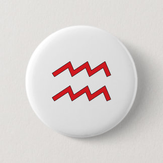Aquarius, Zodiac symbol, horoscope 6 Cm Round Badge