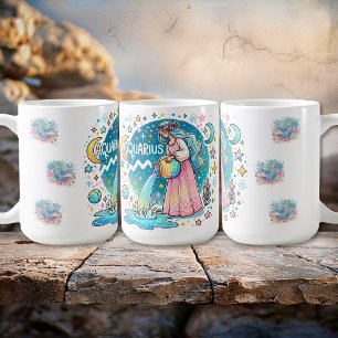 Aquarius Zodiac Water Bearer Astrology Coffee Mug