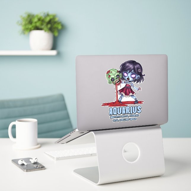 Aquarius Zombie (Laptop On Desk)