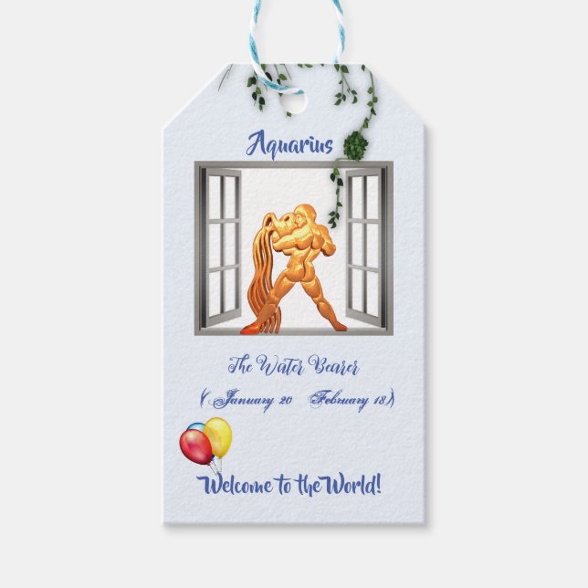 AquariusBaby 'New Baby' Gift Tags (Front)