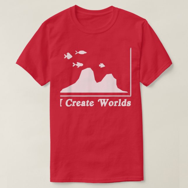 Aquascaping Aquascaper Aquarium Fish Keeper I Crea T-Shirt (Design Front)