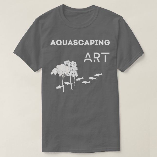 AQUASCAPING grey T-Shirt (Design Front)