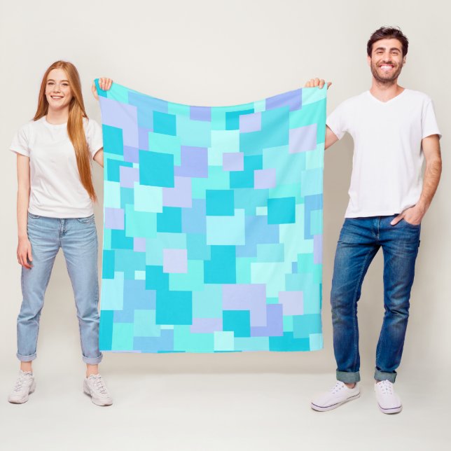 Aquasquare Cubed Fleece Blanket (In Situ)