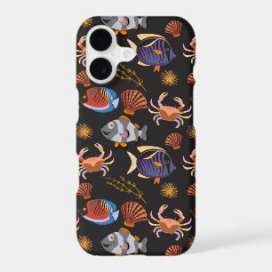 Aquatic animals pattern ocean underwater life 11