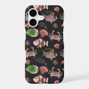 Aquatic animals pattern ocean underwater life 12