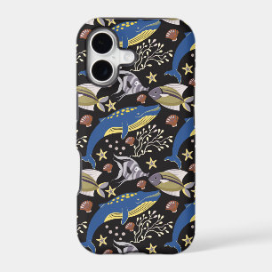 Aquatic animals pattern ocean underwater life 17