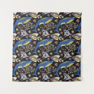 Aquatic animals pattern   ocean underwater life 17 tapestry
