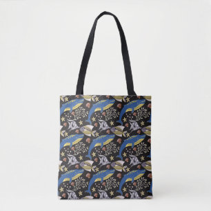 Aquatic animals pattern ocean underwater life 17 tote bag