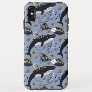 Aquatic animals pattern ocean underwater life 19 iPhone XS max case