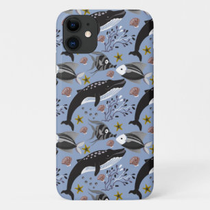 Aquatic animals pattern ocean underwater life 19 iPhone 11 case