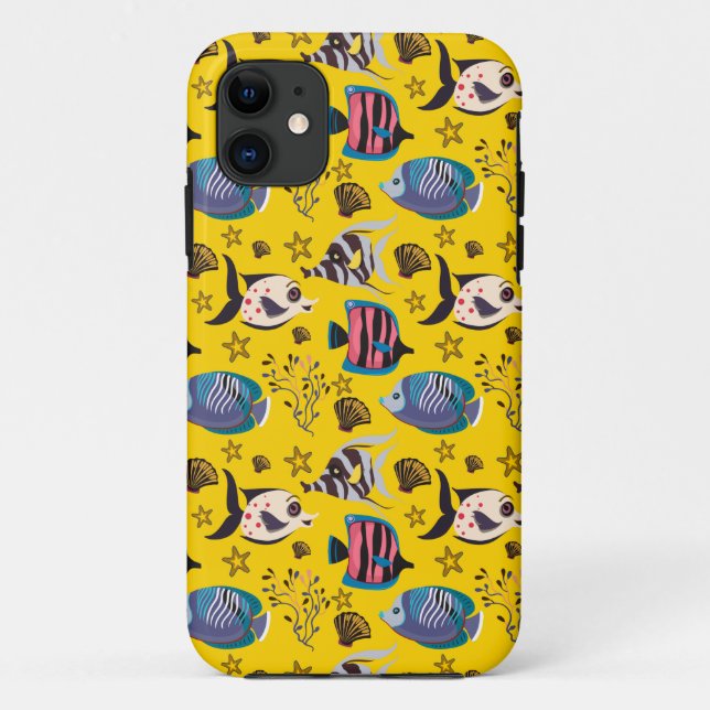 Aquatic animals pattern | ocean underwater life 1 Case-Mate iPhone case (Back)