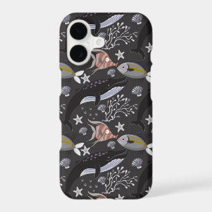 Aquatic animals pattern ocean underwater life 20