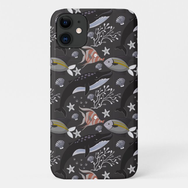 Aquatic animals pattern | ocean underwater life 20 Case-Mate iPhone case (Back)