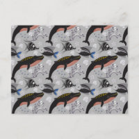 Aquatic animals pattern | ocean underwater life 23