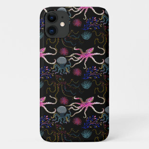 Aquatic animals pattern ocean underwater life 28 iPhone 11 case