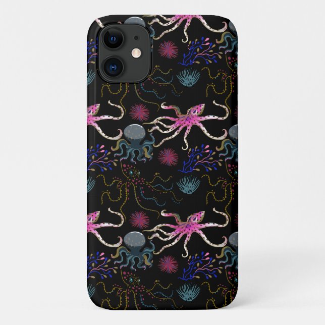 Aquatic animals pattern | ocean underwater life 28 Case-Mate iPhone case (Back)