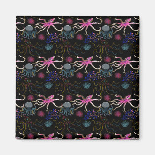 Aquatic animals pattern   ocean underwater life 28 magnet