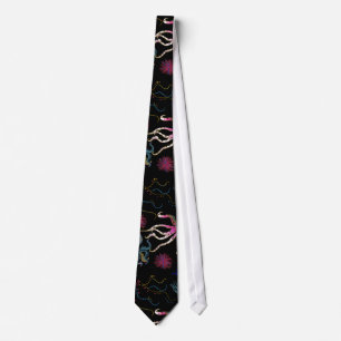 Aquatic animals pattern ocean underwater life 28 tie