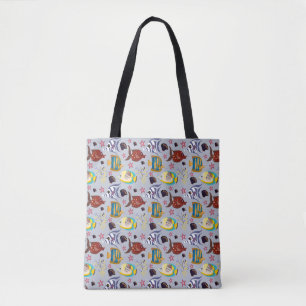Aquatic animals pattern ocean underwater life 2 tote bag