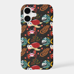 Aquatic animals pattern ocean underwater life 30