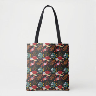 Aquatic animals pattern   ocean underwater life 30 tote bag
