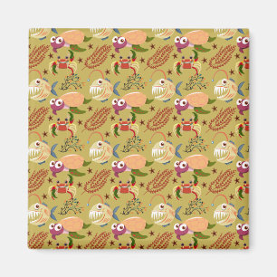 Aquatic animals pattern   ocean underwater life 31 magnet