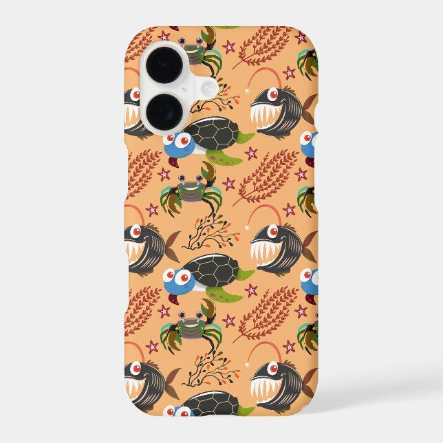 Aquatic animals pattern | ocean underwater life 32 (Back)
