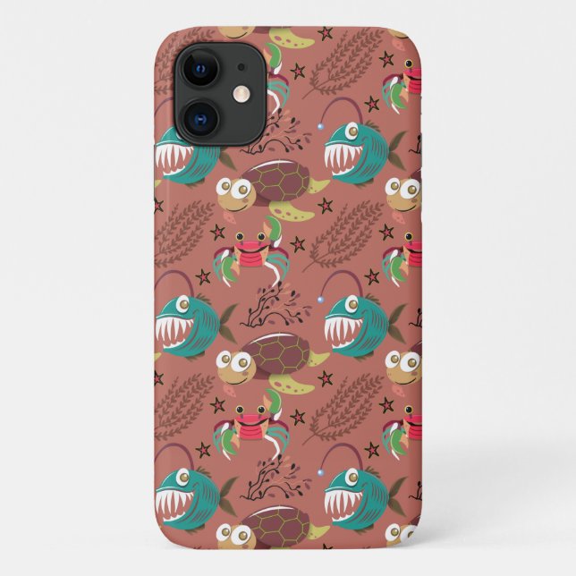 Aquatic animals pattern | ocean underwater life 35 Case-Mate iPhone case (Back)