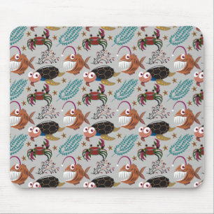 Aquatic animals pattern ocean underwater life 37 mouse mat