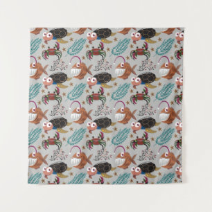 Aquatic animals pattern   ocean underwater life 37 tapestry