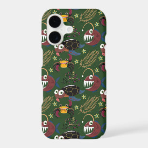 Aquatic animals pattern ocean underwater life 38