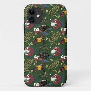 Aquatic animals pattern ocean underwater life 38 iPhone 11 case