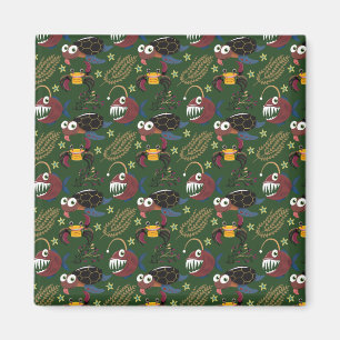 Aquatic animals pattern ocean underwater life 38 magnet