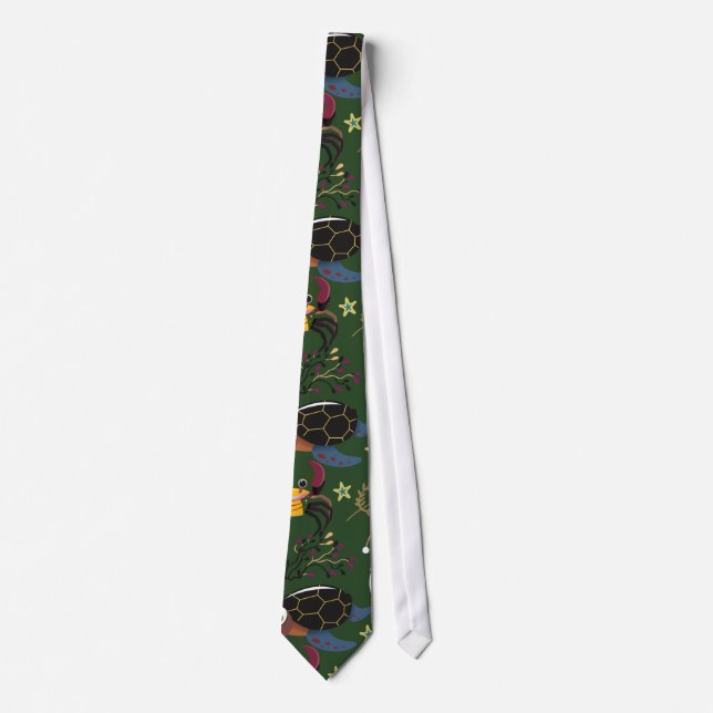 Aquatic animals pattern | ocean underwater life 38 tie (Front)