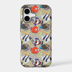Aquatic animals pattern ocean underwater life 40