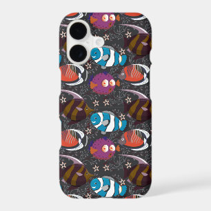 Aquatic animals pattern ocean underwater life 43