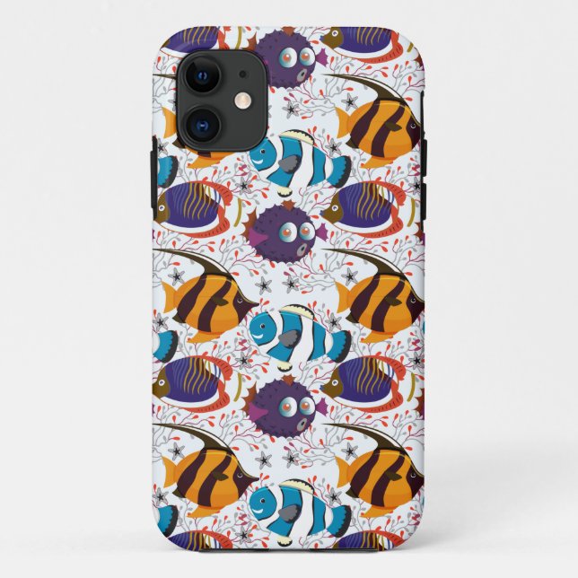 Aquatic animals pattern | ocean underwater life 44 Case-Mate iPhone case (Back)