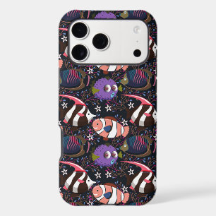 Aquatic animals pattern ocean underwater life 47