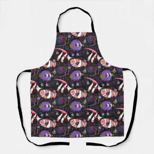 Aquatic animals pattern   ocean underwater life 47 apron