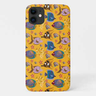 Aquatic animals pattern   ocean underwater life 6 iPhone 11 case