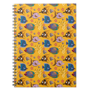 Aquatic animals pattern   ocean underwater life 6 notebook