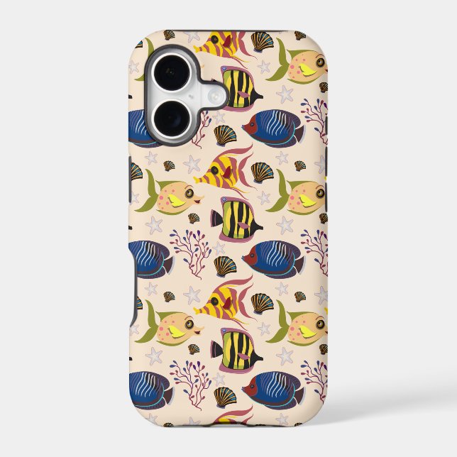 Aquatic animals pattern | ocean underwater life 7 (Back)