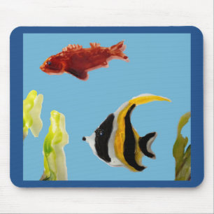 Aquatic Art Fish Mouse Mat