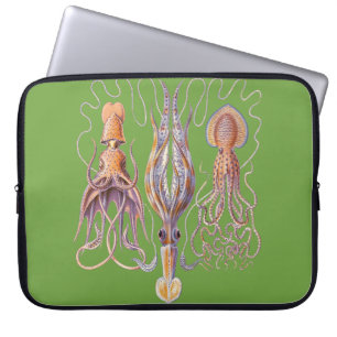 Aquatic Art  Octopuses Laptop Sleeve