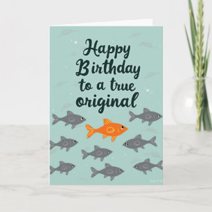 Aquatic Birthday Original Card
