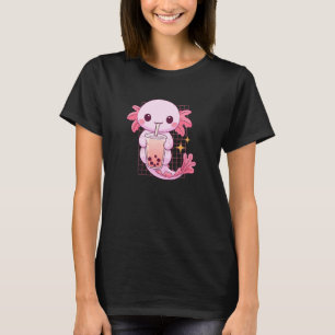 Aquatic Creature Drinking Boba Tea Kawaii Cute Fun T-Shirt