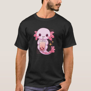 Aquatic Creature Drinking Boba Tea Kawaii Cute Fun T-Shirt