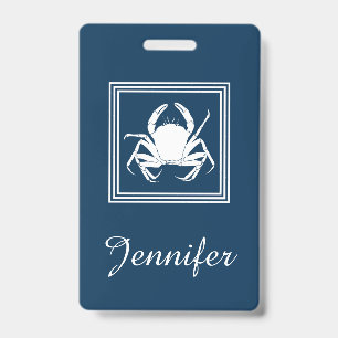 Aquatic design ID badge