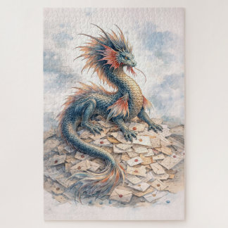Aquatic Dragon Letters Jigsaw Puzzle