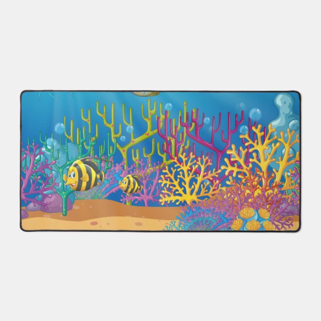 Aquatic Escape Desk Mat (Front)